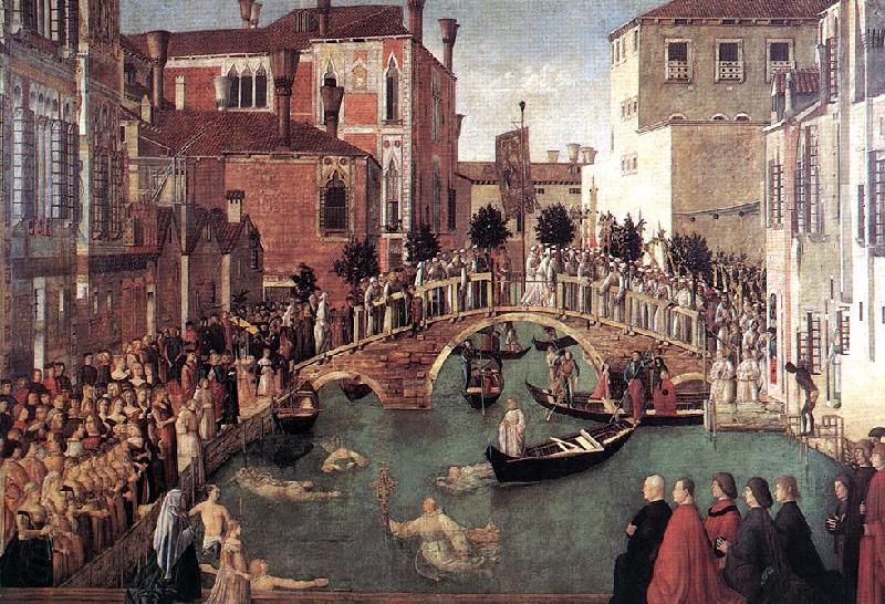 BELLINI, Gentile Miracle of the Cross at the Bridge of S. Lorenzo